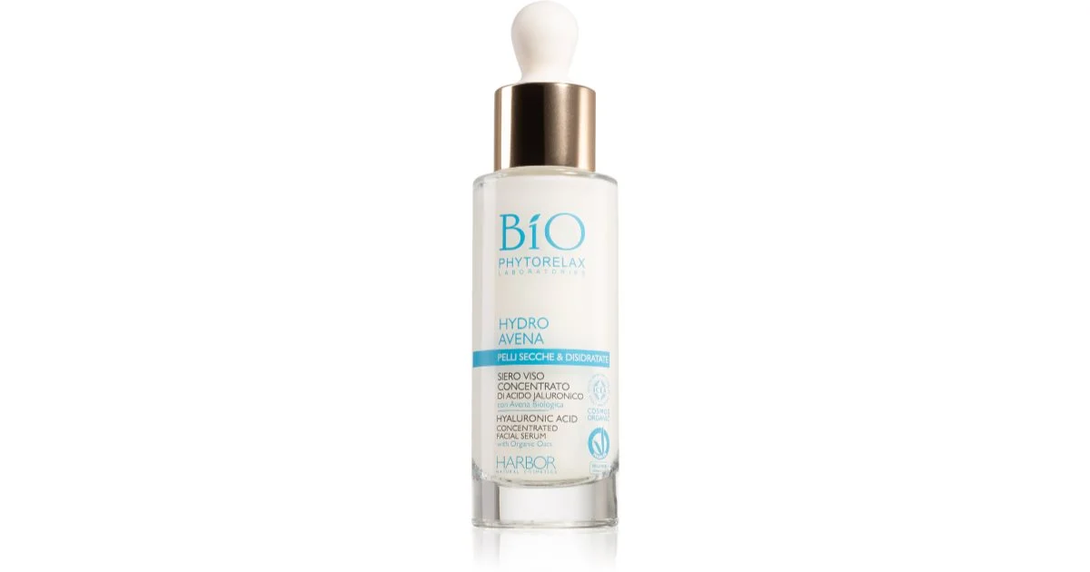 Phytorelax Laboratories Bio Hydro Avena siero viso con acido ialuronico 30 ml