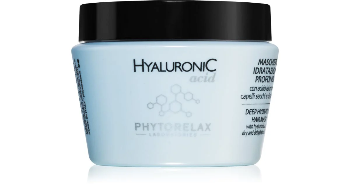 Phytorelax Laboratories Acido ialuronico maschera rivitalizzante per capelli secchi 250 ml