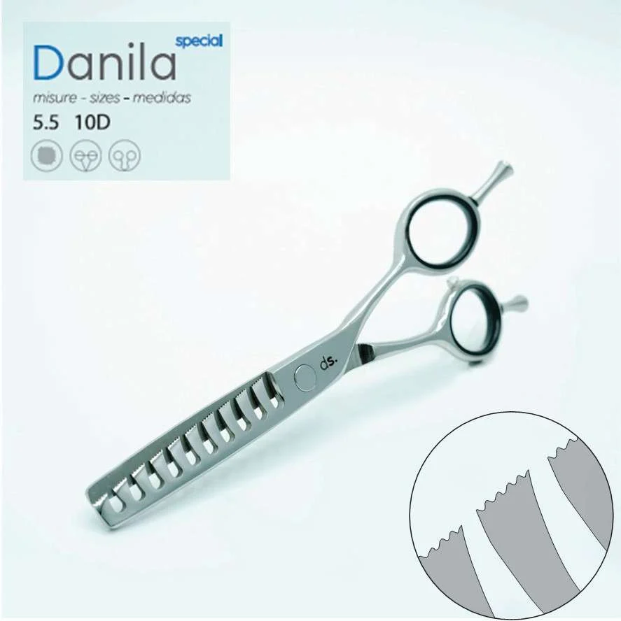 FORBICE PININ DUE SPADE START SFOLTITRICE MODELLO DANILA THINNER MISURA 5.5 10 DENTI