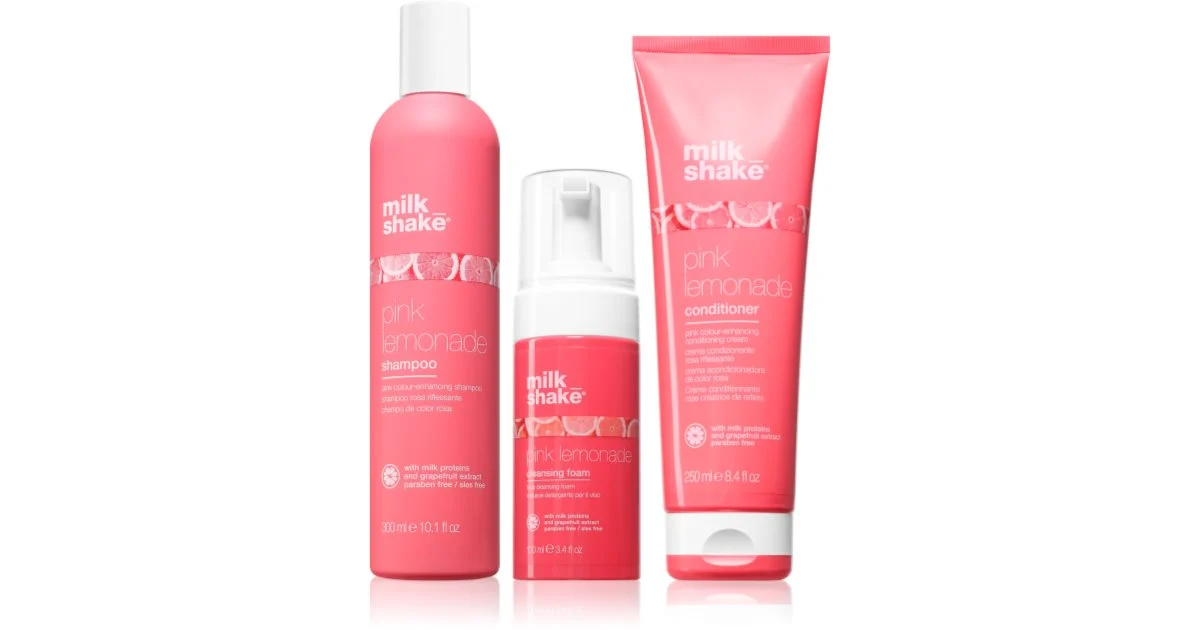 Milk Shake Pink Lemonade Set set per capelli biondi e con mèches 3 pezzi