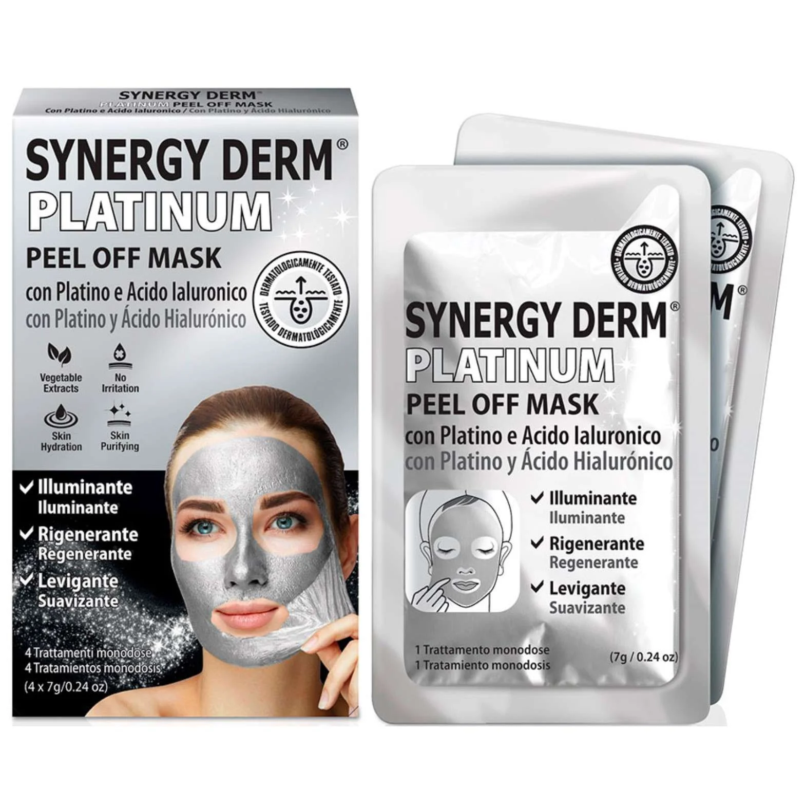 SYNERGY DERM PLATINUM PEEL OFF MASK