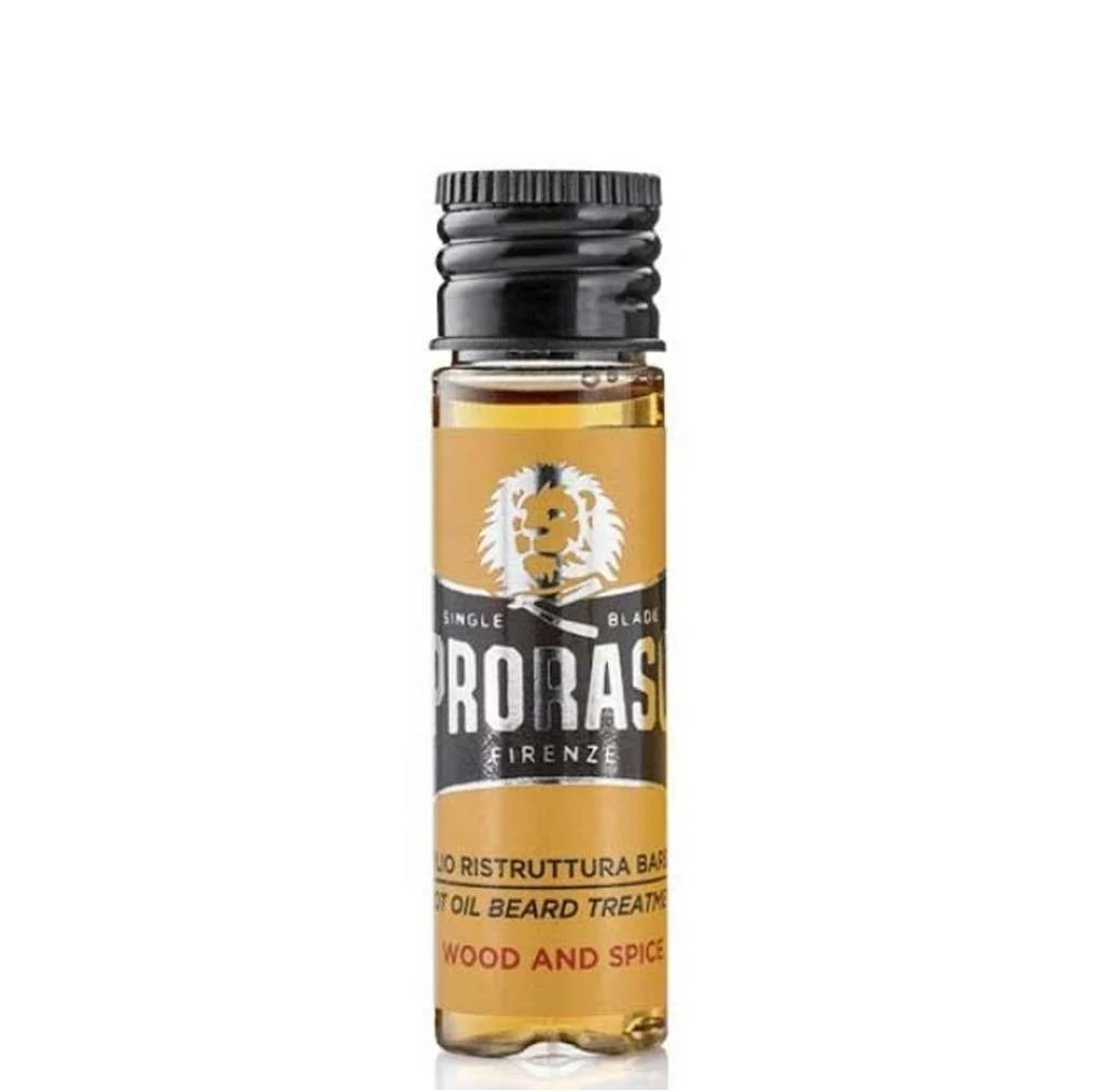 PRORASO PRO WOOD AND SPICE OLIO A CALDO PER BARBA IN FIALE 4×17 ML.