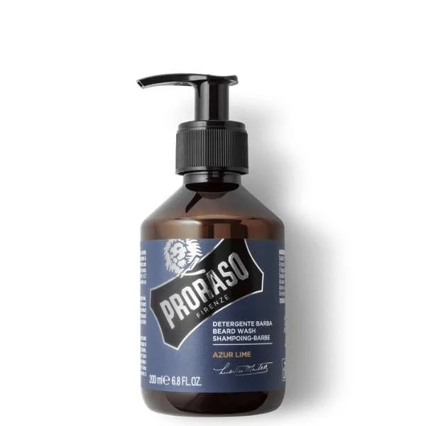 PRORASO PRO AZUR LIME SHAMPOO DETERGENTE BARBA 200 ML.
