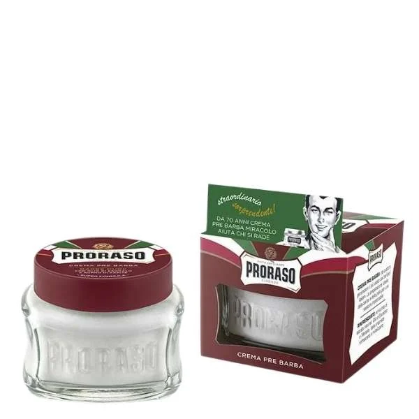 PRORASO CREMA VASO PREBARBA EMOLLIENTE PER BARBE DURE 100 ML.