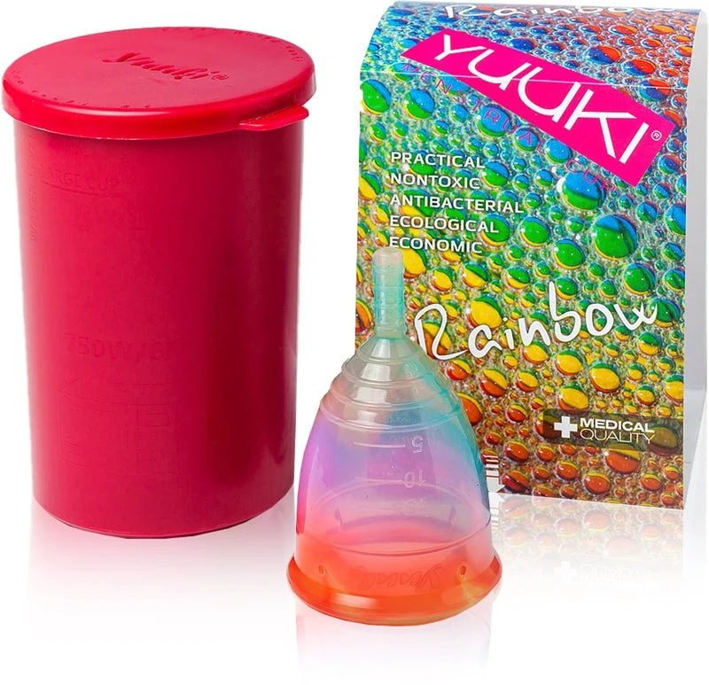 Yuuki Rainbow Jolly 1 + Coppa mestruale taglia grande (⌀ 46 mm, 24 ml)