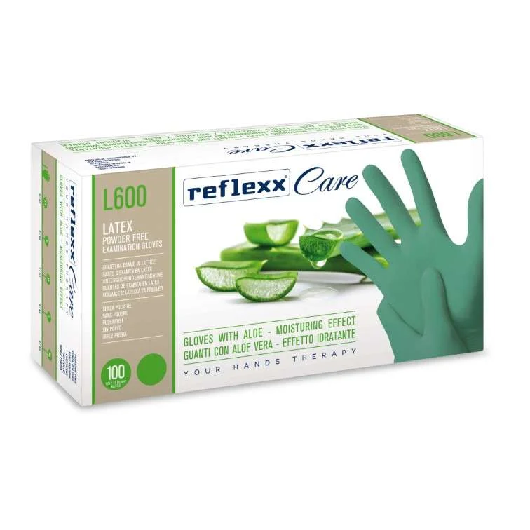 GUANTO LATTICE REFLEXX L600 – ALOE 100 PZ. MIS. XS
