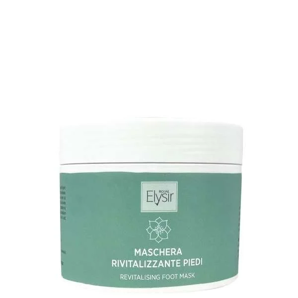 ELYSIR MASCHERA PIEDI RIVITALIZZANTE CON ESTRATTO DI TE’ VERDE, OLIO DI PISTACCHIO E CUMINO 500ML.