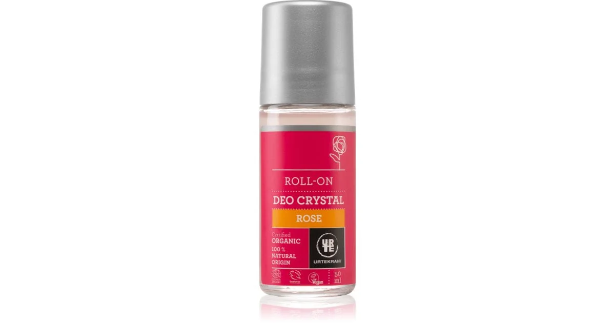 Urtekram Rose deodorante roll-on con estratto di rosa canina 50 ml