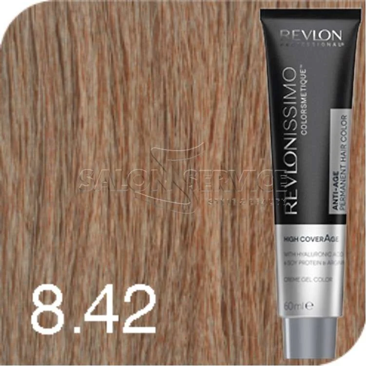 REVLONISSIMO OLD H.C. 8.42 50 ML. – BIONDO CHIARO RAME IRIDESCENTE – ALTA COPERTURA