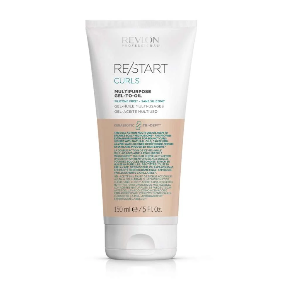 RESTART CURLS MULTIPURPOSE GEL-TO-OIL 150 ML.