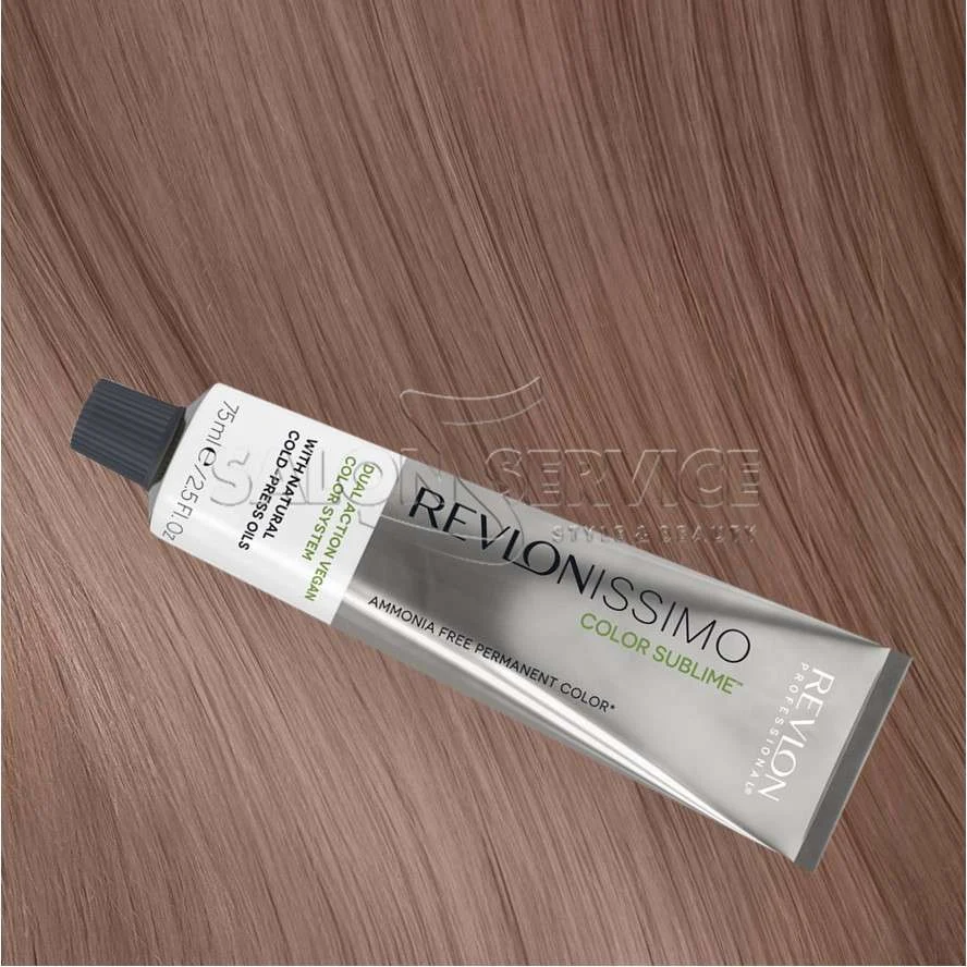 REVLONISSIMO COLOR SUBLIME VEGAN 8.35 BIONDO CHIARO DORATO MOGANO 75 ML.