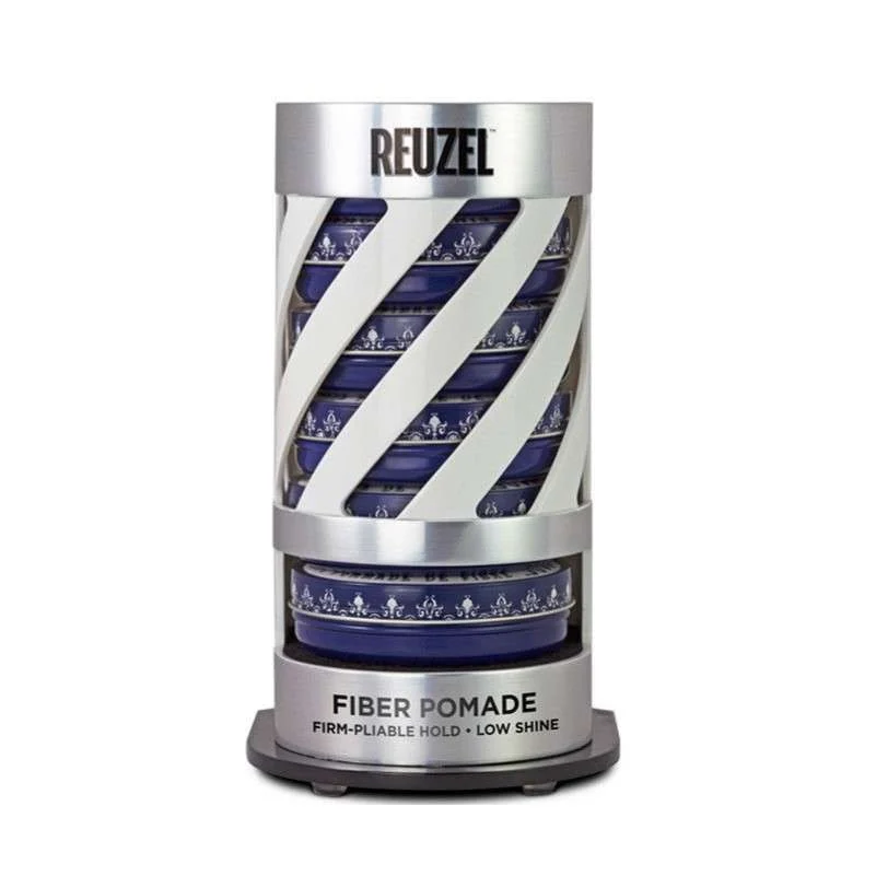 REUZEL EXPO GRAVITY FEED FIBER POMADE (6 POMADE + EXPO OMAGGIO)