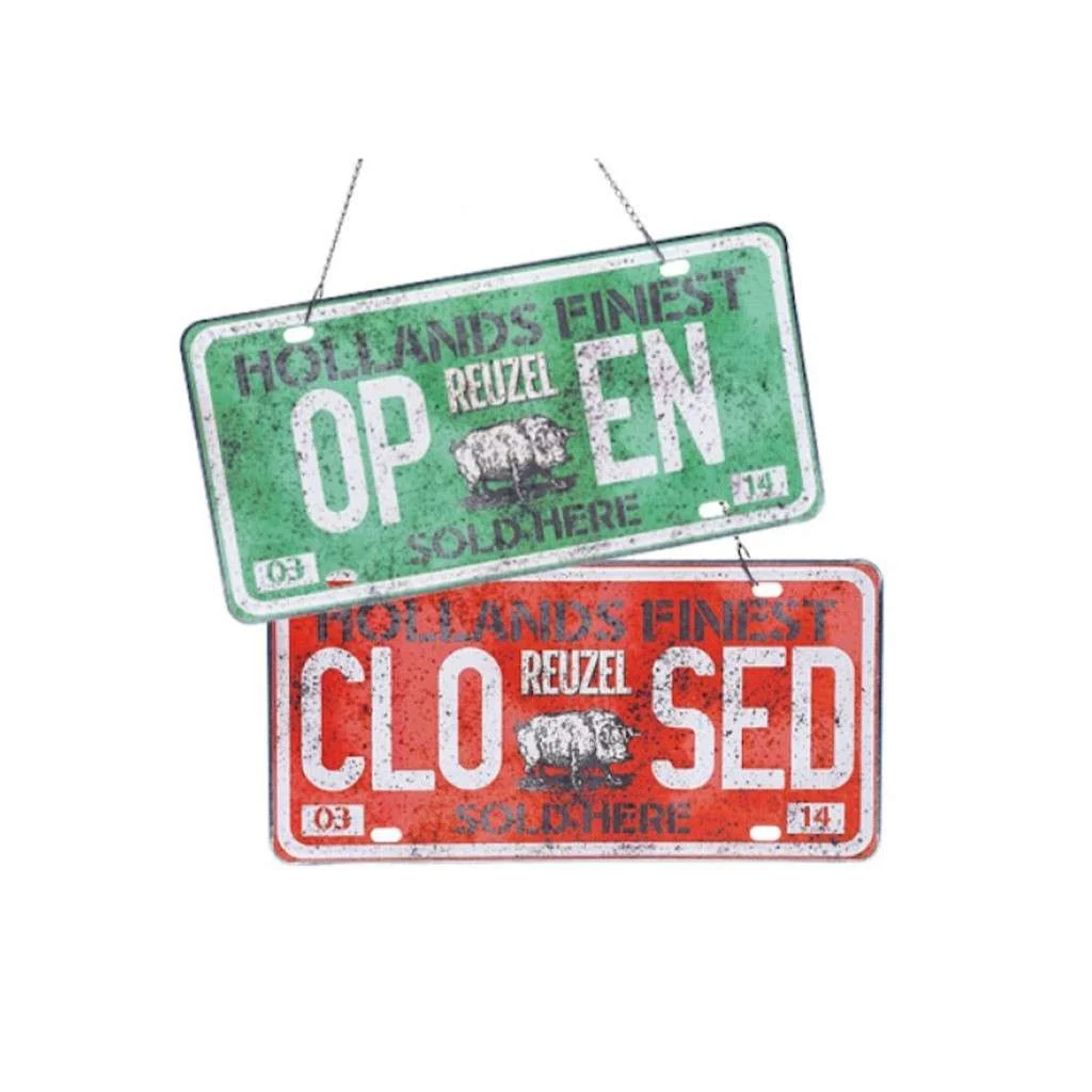 REUZEL CARTELLO OPEN/CLOSED