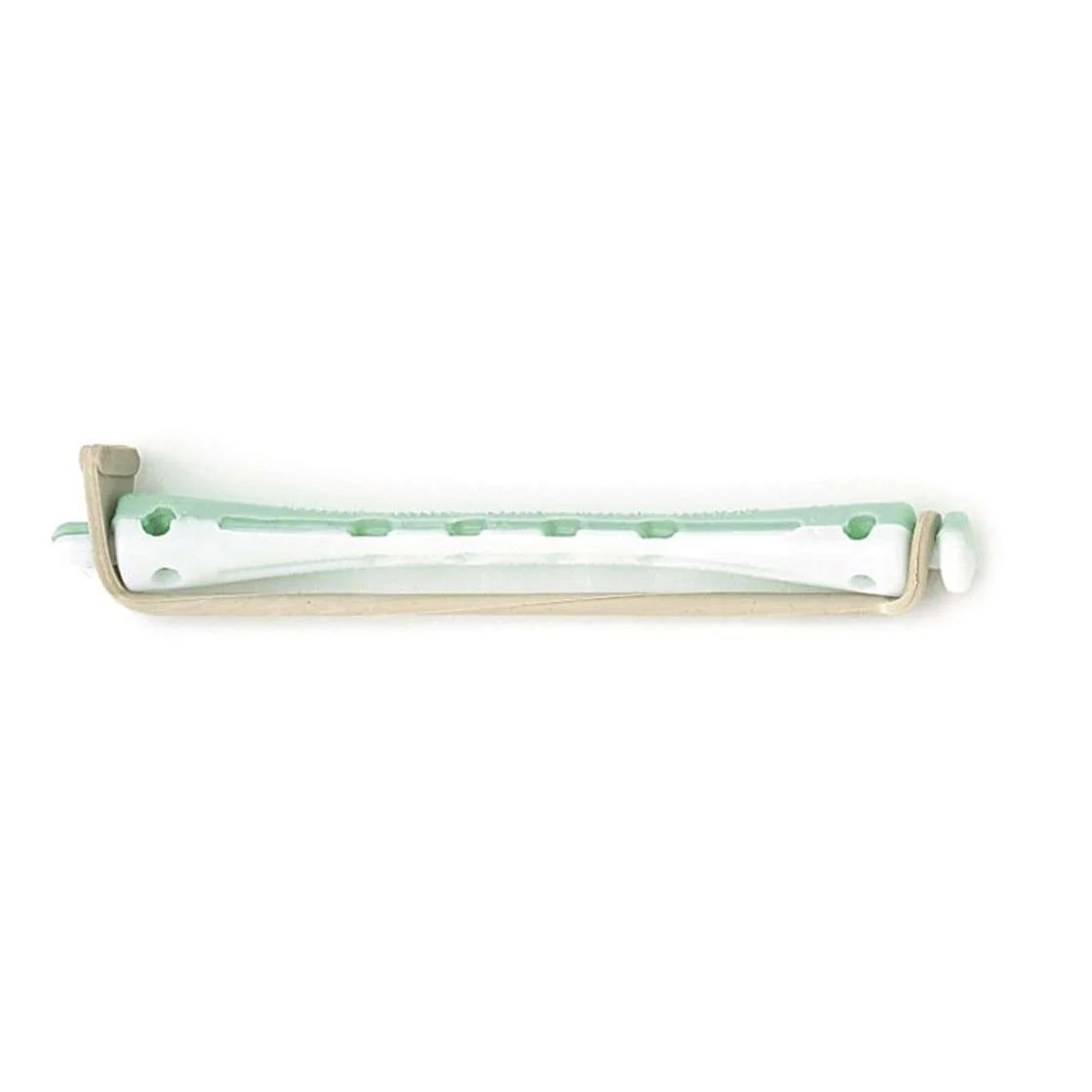 BIGODINO PERMANENTE BI-COLOR VERDE-BIANCO LUNGHEZZA 80 mm DIAMETRO 6 mm CONFEZIONE 12 PZ.