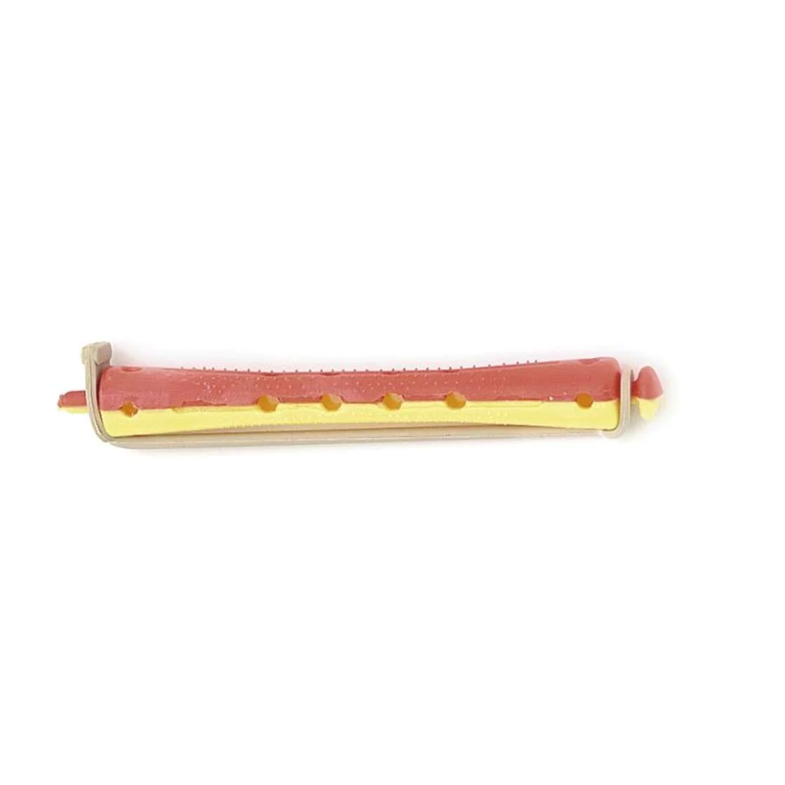 BIGODINO PERMANENTE BI-COLOR GIALLO-ROSSO LUNGHEZZA 80 mm DIAMETRO 8,5 mm CONFEZIONE 12 PZ.