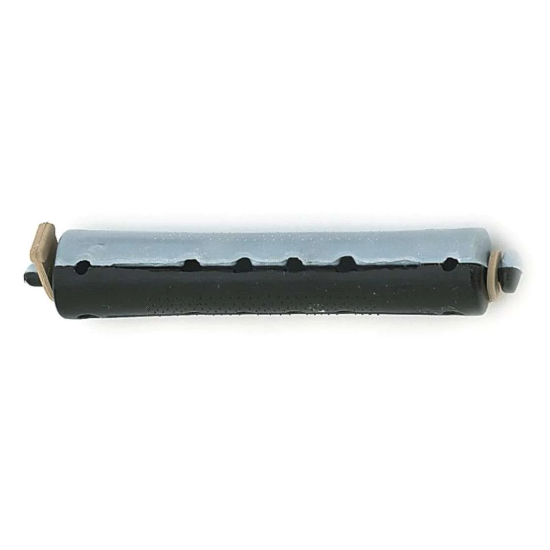 BIGODINO PERMANENTE BI-COLOR GRIGIO-NERO LUNGHEZZA 80 mm DIAMETRO 16 mm CONFEZIONE 12 PZ.