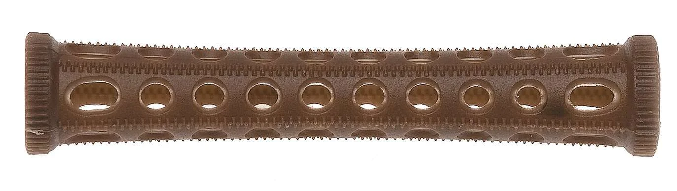 BIGODINO PLASTICA + SPILLONI x10 BRUNO 10mm