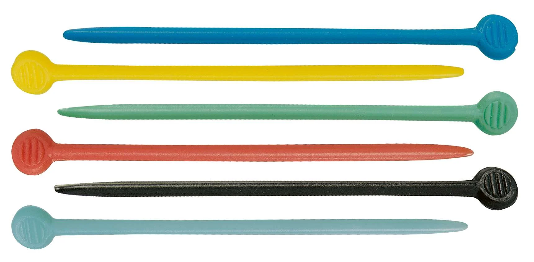 SPILLONE PLASTICA BOX 200 pz. COL.ASS.