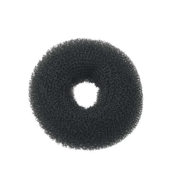 ANELLO PER CHIGNON ROTONDO 8 cm. NERO