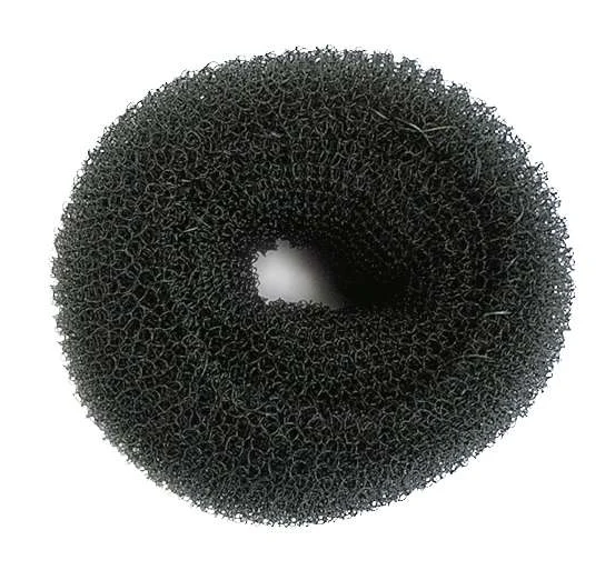 ANELLO PER CHIGNON ROTONDO 10 cm. NERO