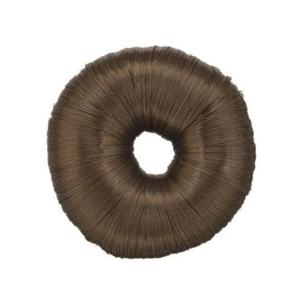 ANELLO PER CHIGNON ROTONDO 8 cm. MARRONE
