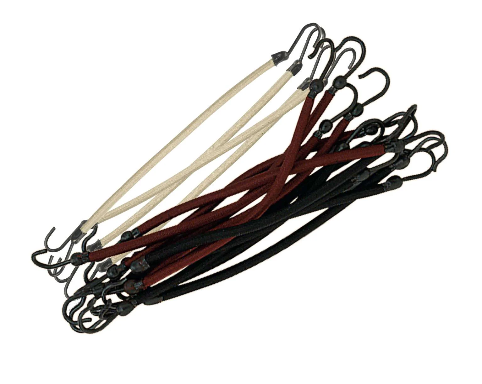 ELASTICO CON GANCI “HOOK” 12 PZ. COLORI ASSORTITI