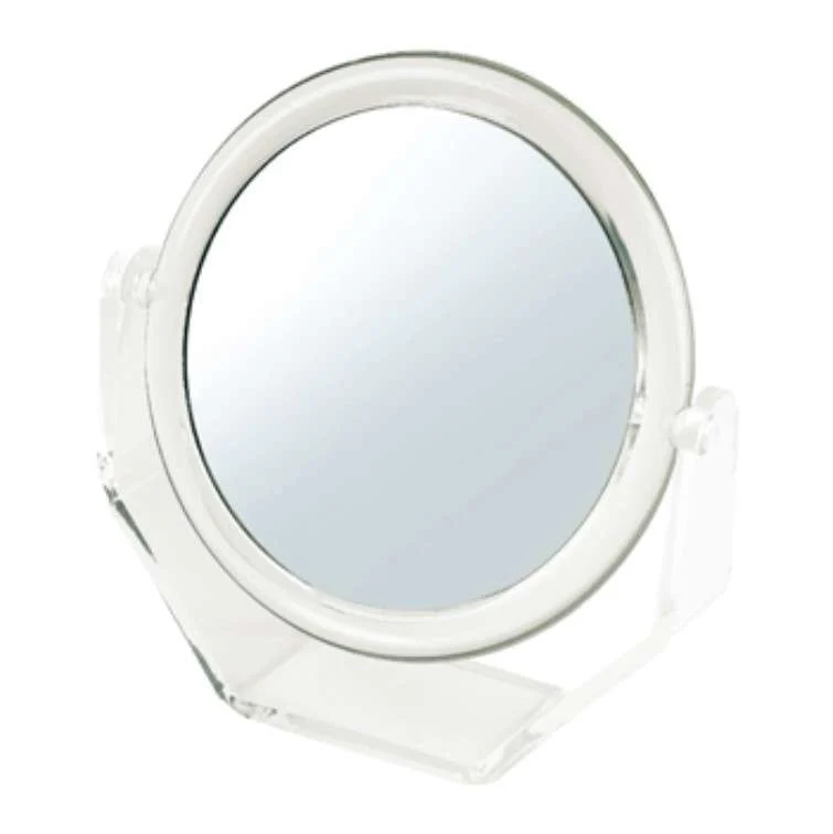 SPECCHIO DOPPIO 5 INGRANDIMENTI DIAMETRO 15 CM TRASPARENTE