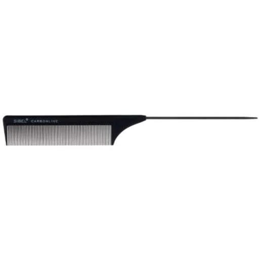 PETTINE CARBON LINE CON CODA IN FERRO 23,2 CM