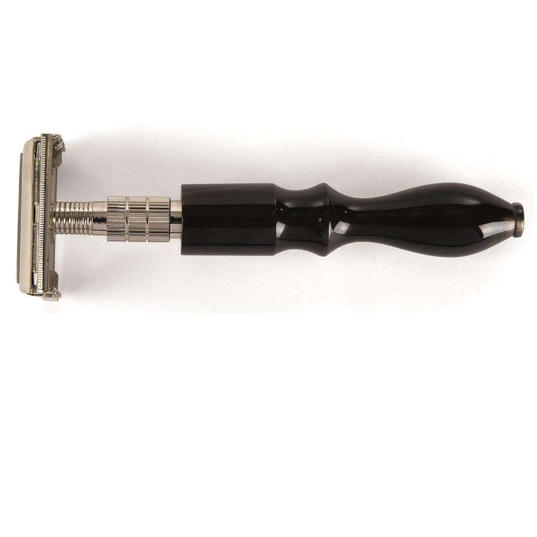 RASOIO BARBA BUTTERFLY BLACK HORN