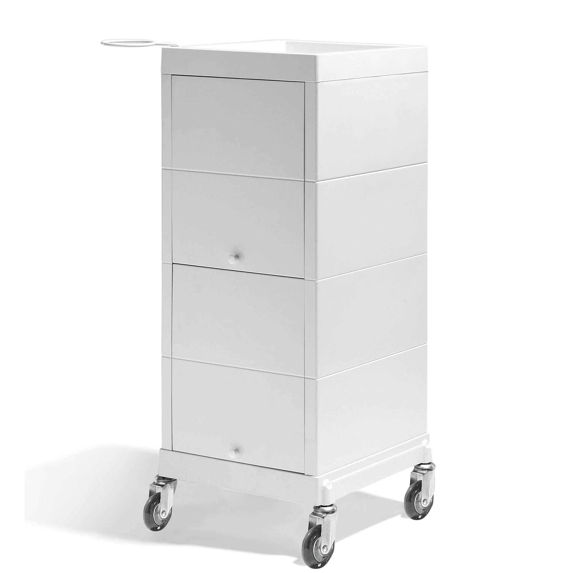 CARRELLO SIBEL DISCRETE BIANCO CON RUOTE ROLLERBLADE ANTICAPELLO