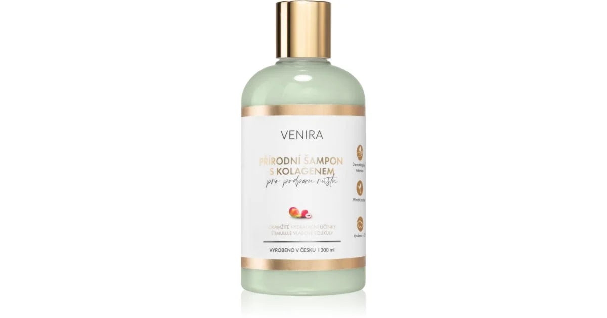 Venira shampoo naturale con collagene con profumazione Mango-Lychee 300 ml