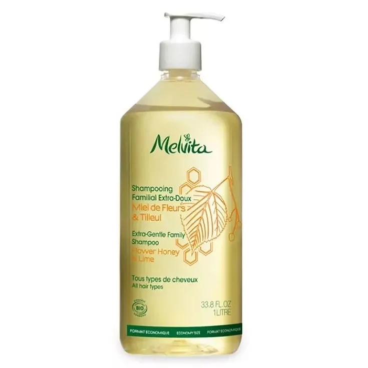Melvita Shampoo Familiare Extra Delicato Miele Di Fiori & Tiglio 1l