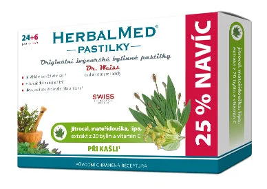 Simply you Pastiglie HerbalMed Pastiglie per la tosse Dr. Weiss 24 pastiglie + 6 GRATIS