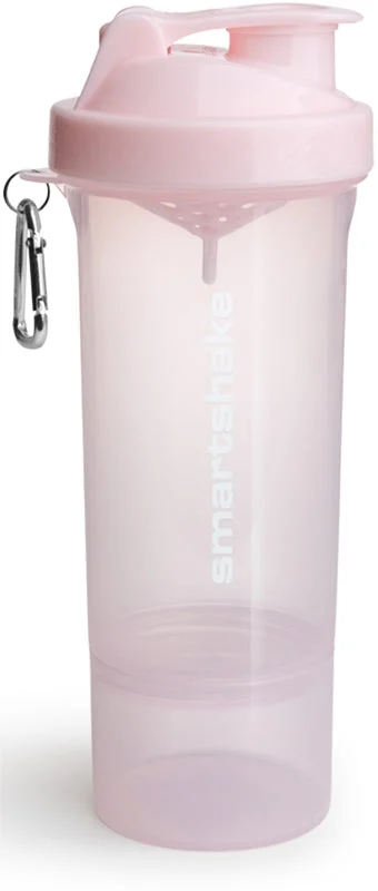 Smartshake Slim shaker per lo sport + recipiente colore Cotton Pink 500 ml