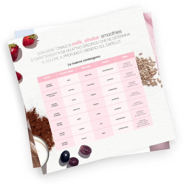 Tabella Colore dei Capelli Smoothies Milk Shake