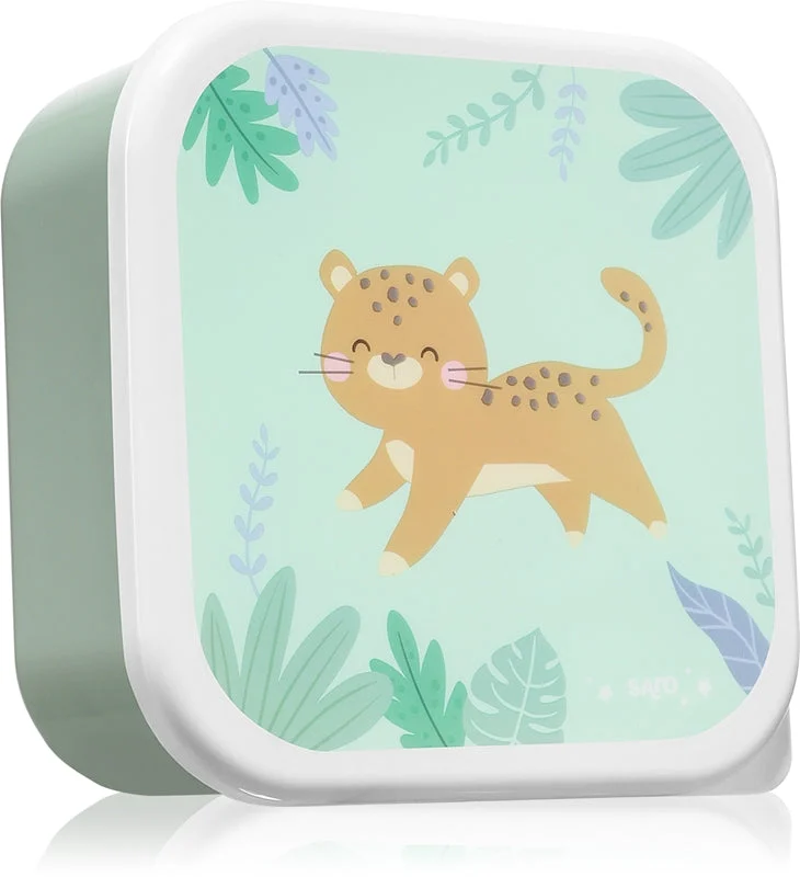 Saro Baby Snack porta-merenda Hunter menta 3 pezzi
