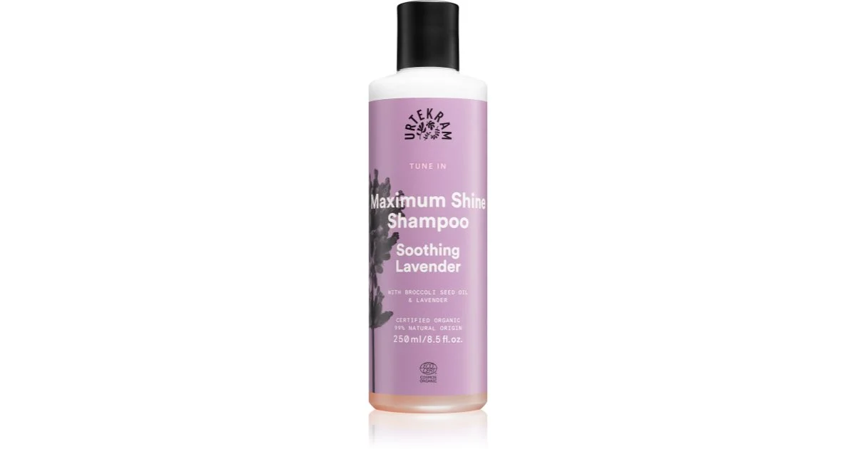 Urtekram Soothing Lavender shampoo lenitivo per capelli brillanti e morbidi 250 ml