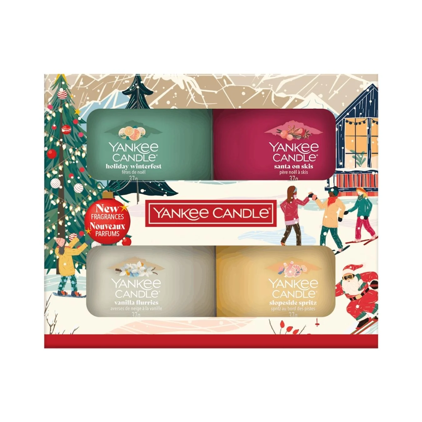 Confezione regalo 4 candele mini