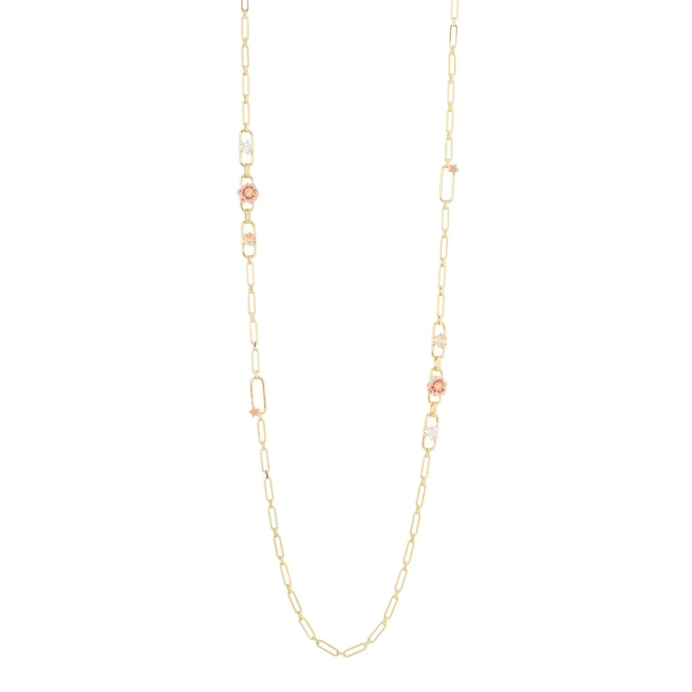 Collana lunga e mini fiori Hanami