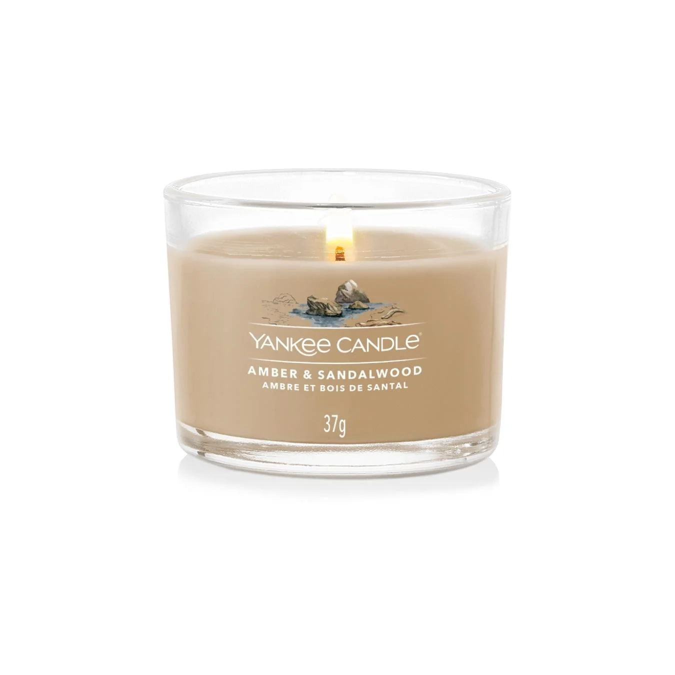 Filled Votive - Amber & Sandalwood