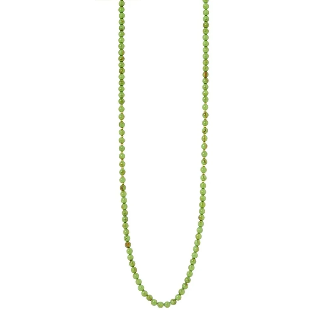 Collana lunga boule verdi Apuana