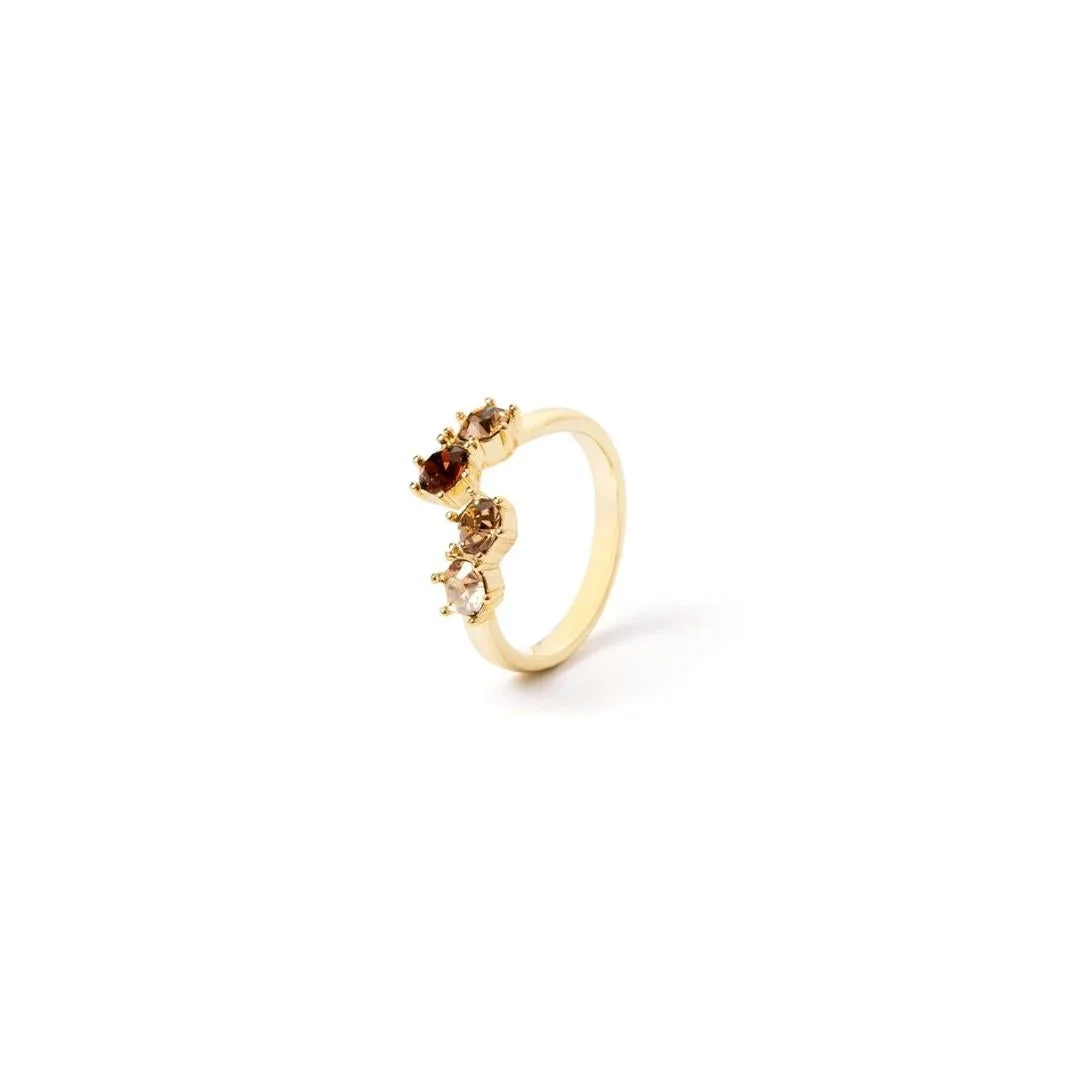 Anello a Top Aperto e Cristalli Cxx