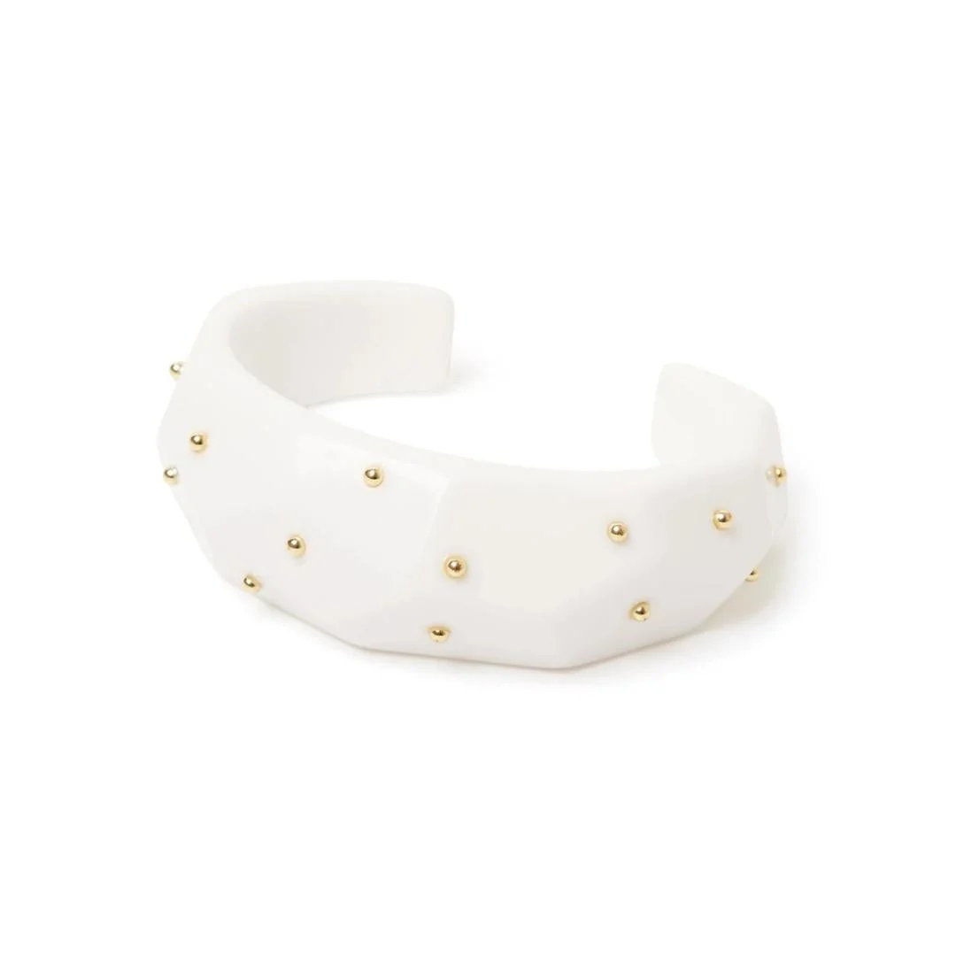 Bracciale rigido superficie poliedrica Filicudi