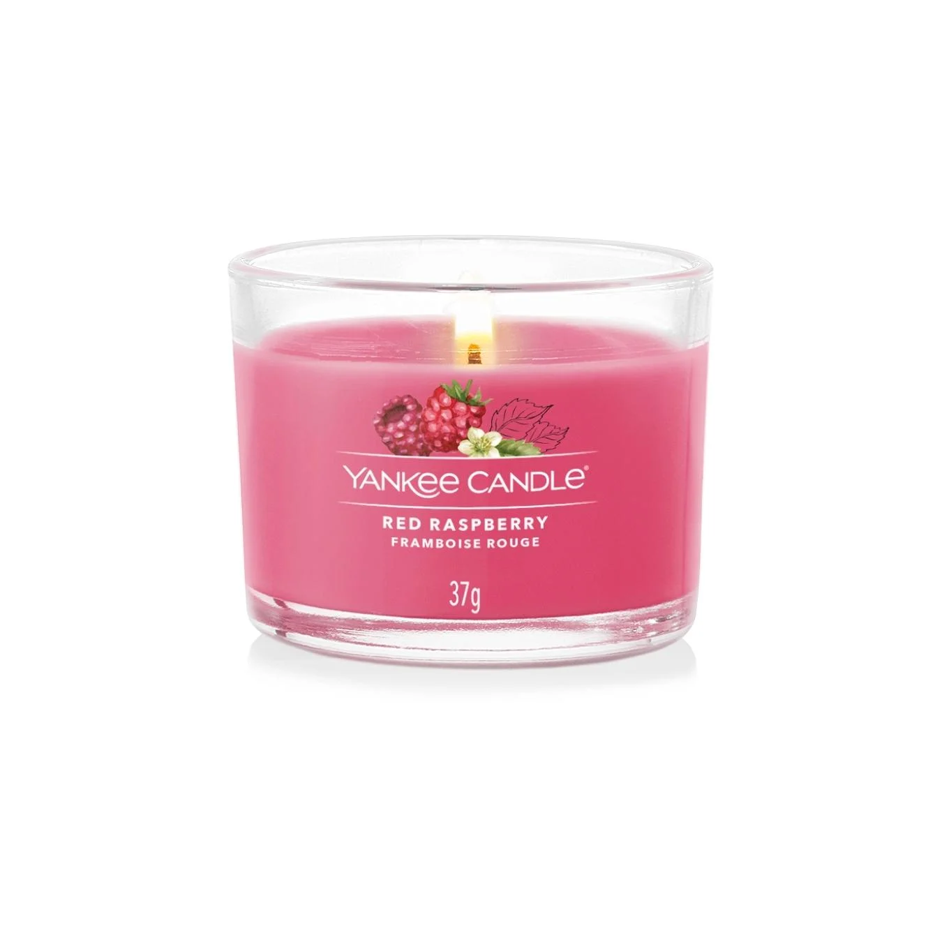 Filled Votive - Red Raspberry