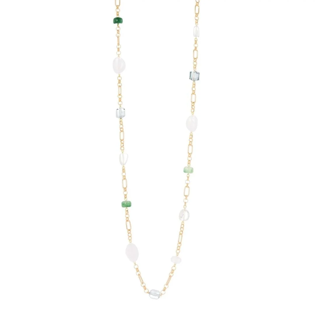 Collana lunga a beads incatenate Rio Verde
