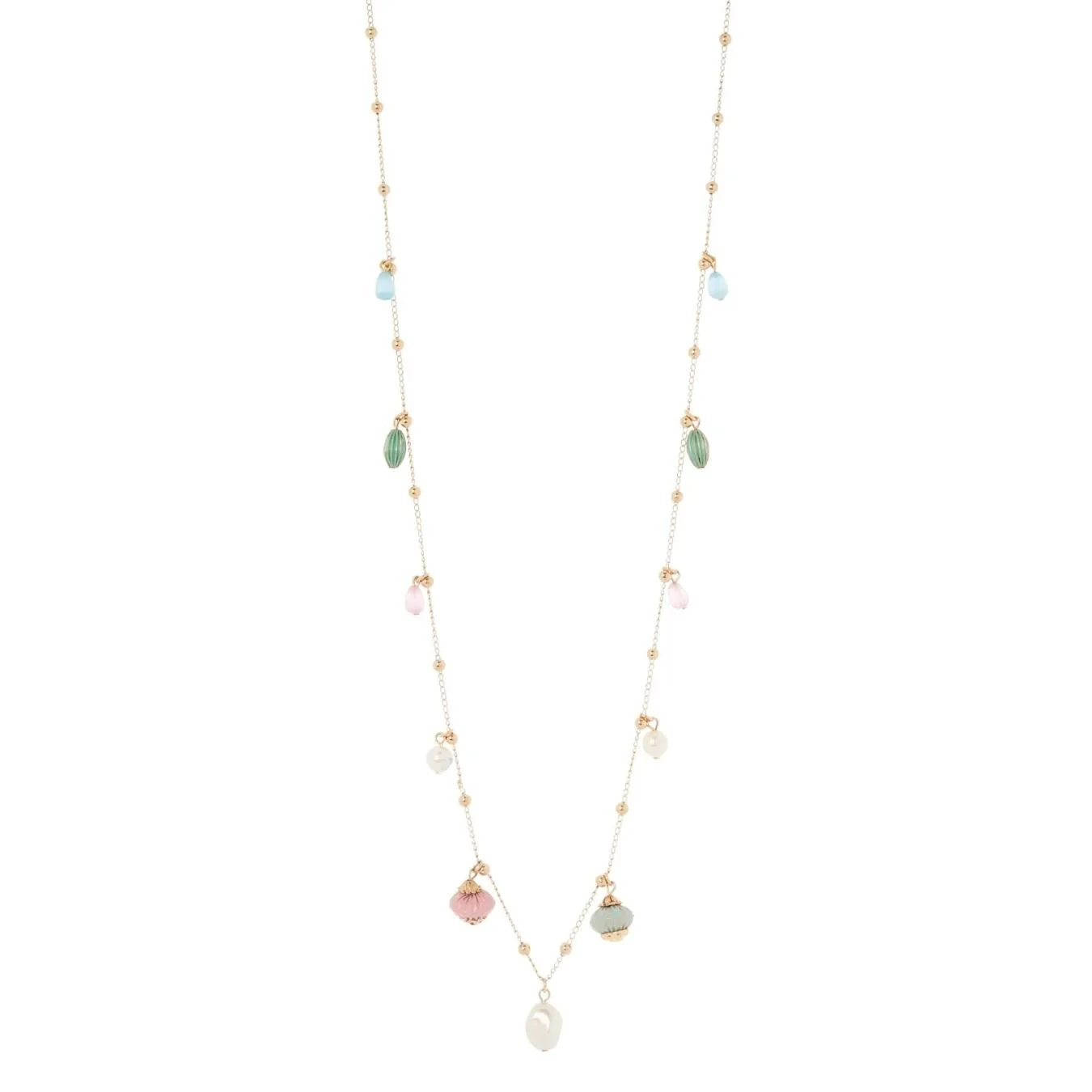 Collana lunga con piccoli pendenti Tarocchi