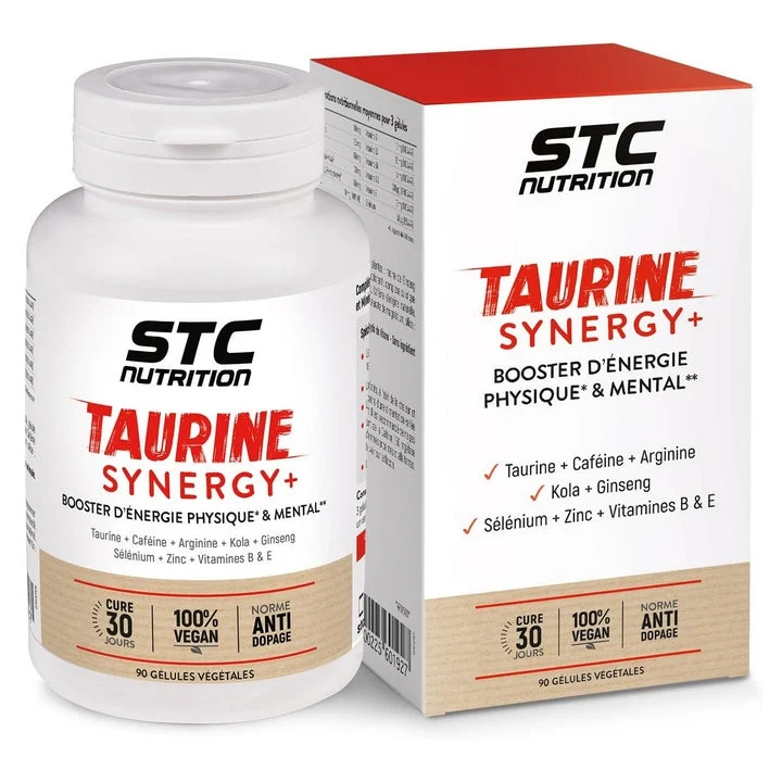 STC Nutrition Taurine Synergy+ Booster di Energia Fisica & Mentale 90 capsule