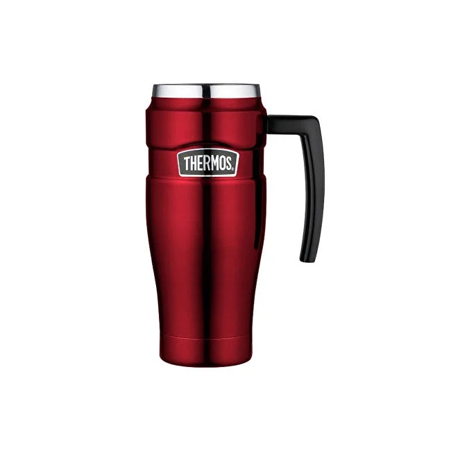 Thermos Style Termometro Impermeabile con Manico - Rosso 470 ml