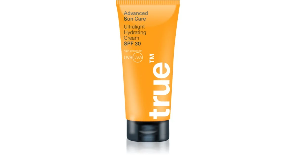 true men skin care Sun Care Ultralight SPF 30 crema idratante protettiva 50 ml