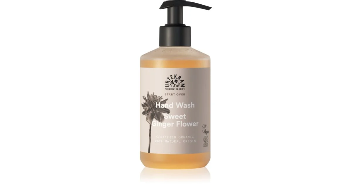 Urtekram Sweet Ginger Flower sapone liquido per le mani con estratti di aloe vera e zenzero 300 ml